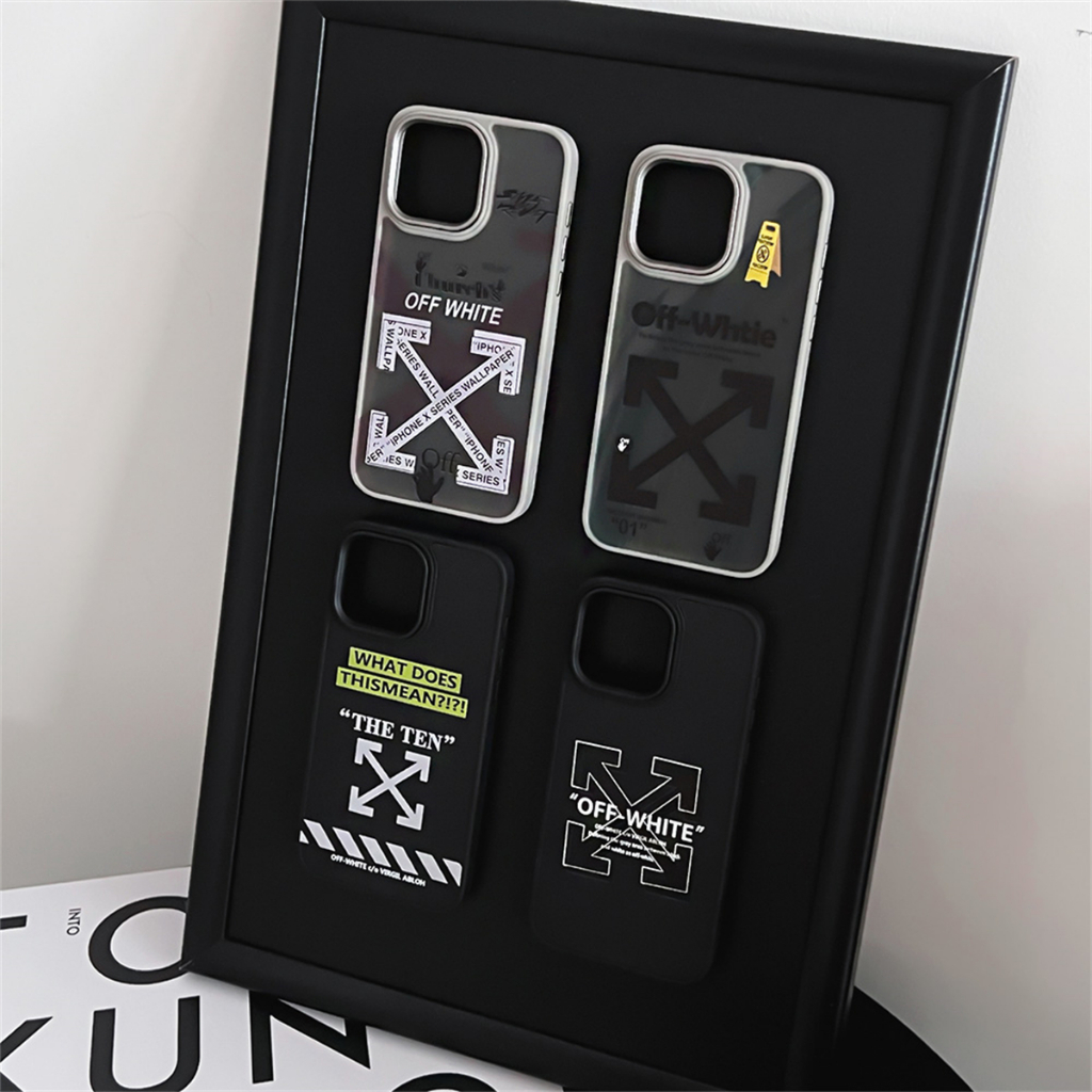 Trend OFF WHITE เคสโทรศัพท์แบบนุ่มสําหรับ iphone 15 Pro Max 14 Pro Max i14 13 Pro Max i13 13pro i11 11 Pro Max 12 Pro Max ฝาครอบป้องกัน
