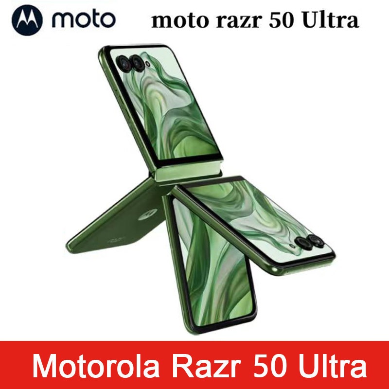 2024 NEW Motorola Moto Razr 50 Ultra 5G Mobile Phone 6.9inch POLED Folded Screen 165Hz Snapdragon8s 