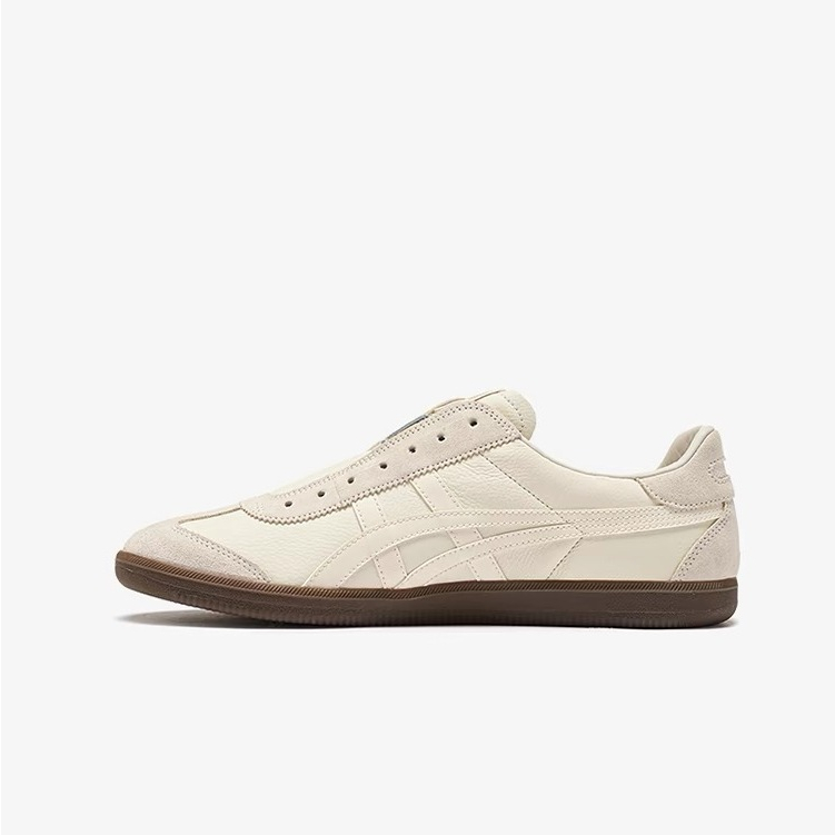 Onitsuka TOKUTEN SLIP-ON Off-White SLIP-ON รองเท้าเทรนนิ่งเยอรมันรองเท้าผ้าใบ