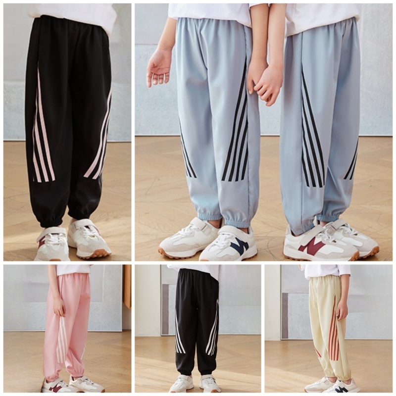 LFKids Jogger Pants 100-160cm Boys Girls Casual Pants for Spring Summer