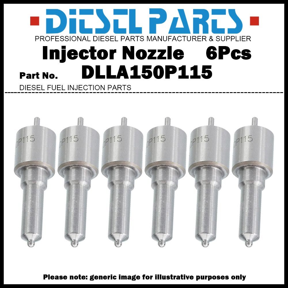 ปลายหัวฉีดหัวฉีดหัวฉีดหัวฉีดหัวฉีดดีเซล 6 ชิ้น 0433171104 DLLA150P115 75207848 3908508 1400602H1 สํา