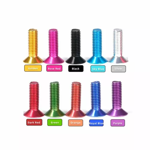 M2 Hex ซ็อกเก็ตสกรู Allen Key สกรู CountersunkAluminium โลหะผสม Hex ซ็อกเก็ต Countersunk แบนหัวสกรู DIY รุ่นอุปกรณ์ 4 มม.5 มม.6 มม.8 มม.10 มม.12 มม. - รูปที่ 6