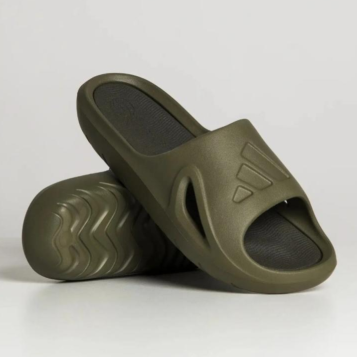รองเท้าว่ายน้ํา Adidas รองเท้าแตะสีแดง unisex