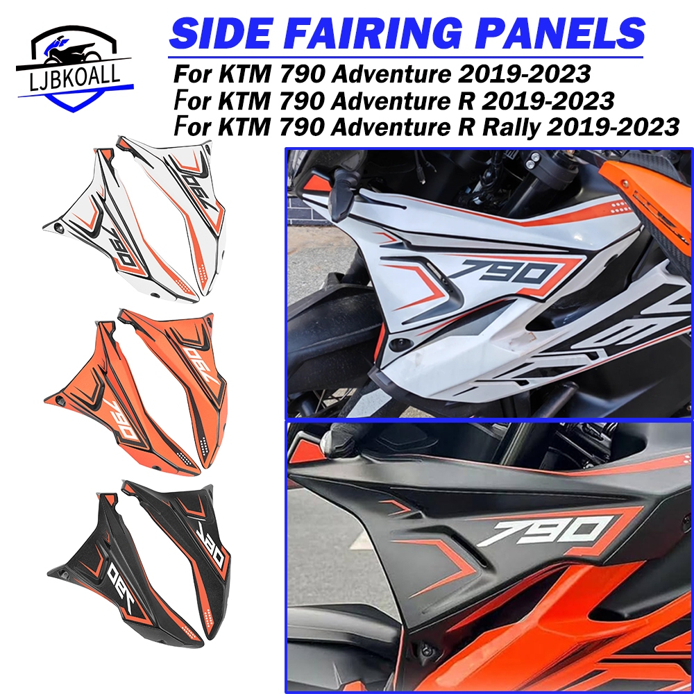 Ljbkoall 790ADV กรอบด้านข้างสําหรับ KTM 790 ผจญภัย Adv R Rally 2019 2020 2021 2022 รถจักรยานยนต์ด้านข้างฝาครอบด้านหน้า Fairing อุปกรณ์เสริม