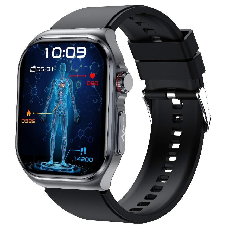 2024 ใหม่ Amoled สมาร์ทนาฬิกา ET585 ผู้ชาย ECG เลือด Compositoin การตรวจสอบสุขภาพบลูทูธโทรผู้หญิงกีฬาฟิตเนส Tracker Smartwatch