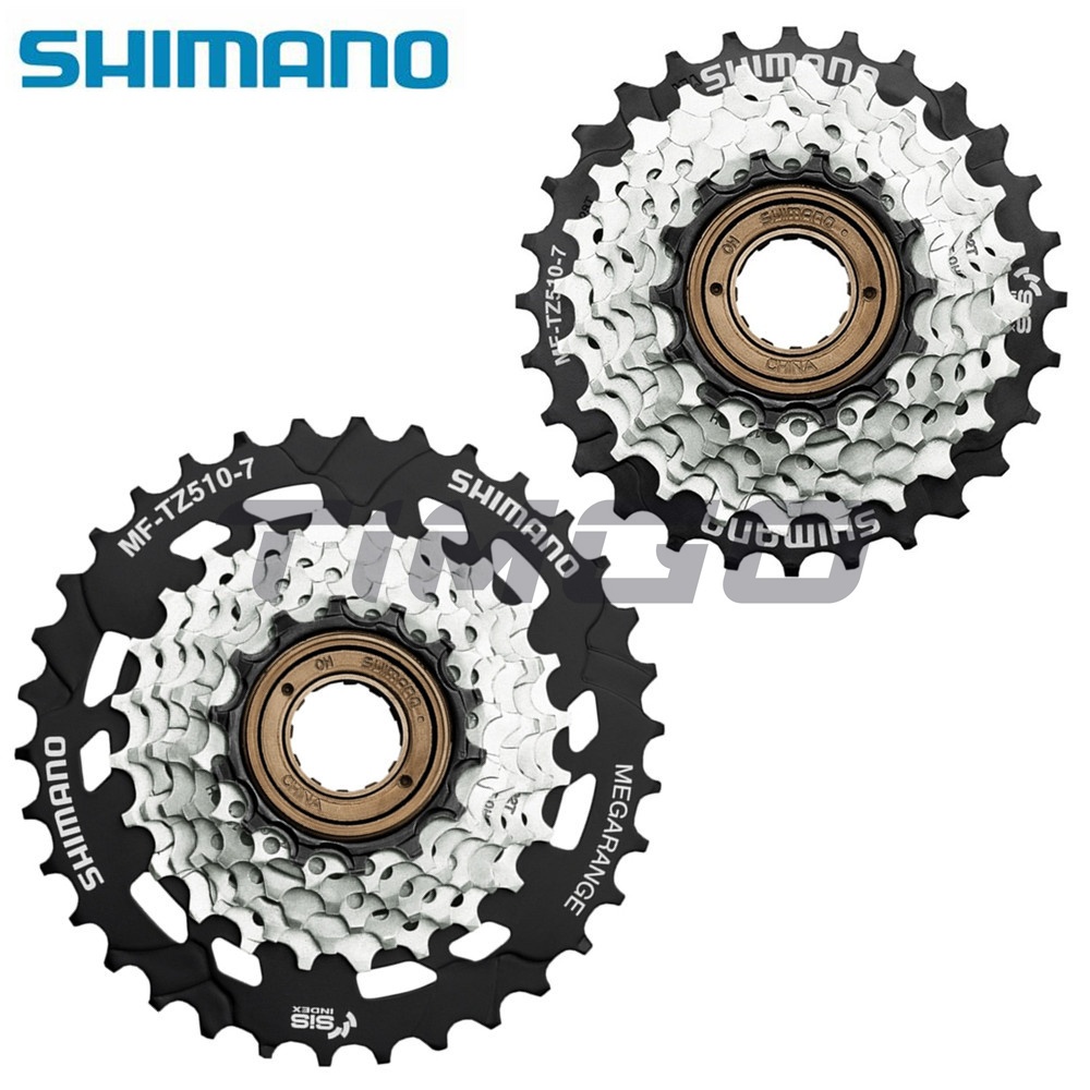 Shimano Tourney MF-TZ510 MTB จักรยานเสือหมอบ 7 ความเร็วหลาย Freewheel 14-28T 14-34T สกรูบนเกลียวประเภทใหม่ MF-TZ500-7