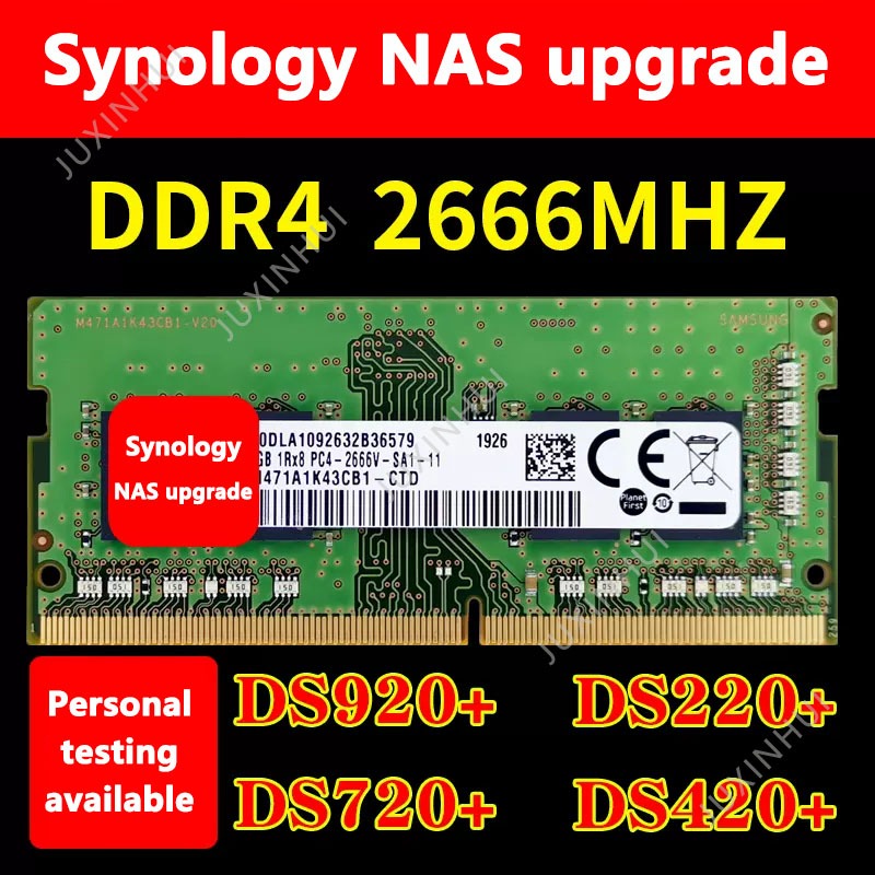 Synology NAS หน่วยความจํา DDR4 4G 16G DS920+ 720+ 220+ 46+ 1618 โมดูลหน่วยความจํา 2666