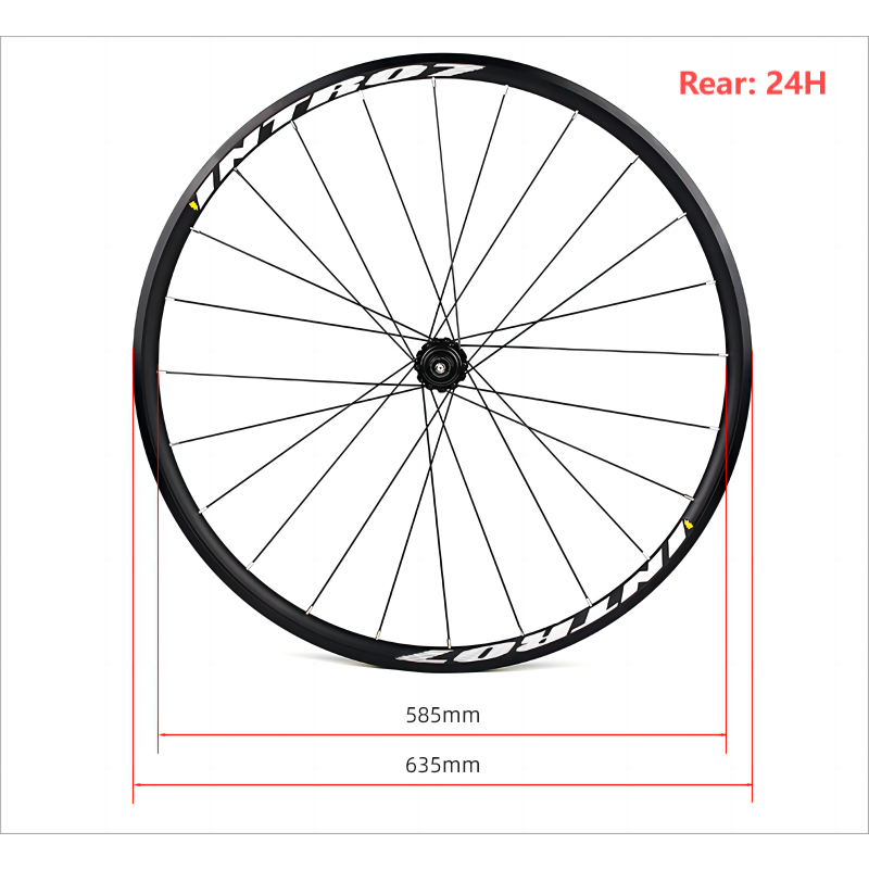 Intro7 Fixie Wheelset 700C ชุดขอบ 20-24H พร้อมแบริ่งปิดผนึกชุดล้อเกียร์คงที่ - รูปที่ 6