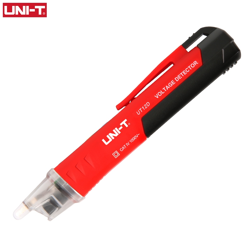 แท้ ส่งจากไทย UNI-T UT12D เครื่องตรวจจับแรงดันไฟฟ้า AC แท่งดินสอแบบไม่สัมผัส ปากกาไฟฟ้า 24V-1000V