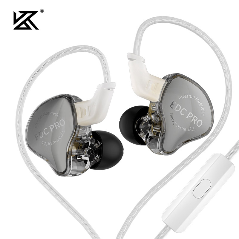 Kz EDC PRO HIFI หูฟังหูฟังเบสหูฟังชนิดใส่ในหูหูฟังกีฬาเสียงรบกวน Cancelling HIFI ชุดหูฟัง EDC PRO หู