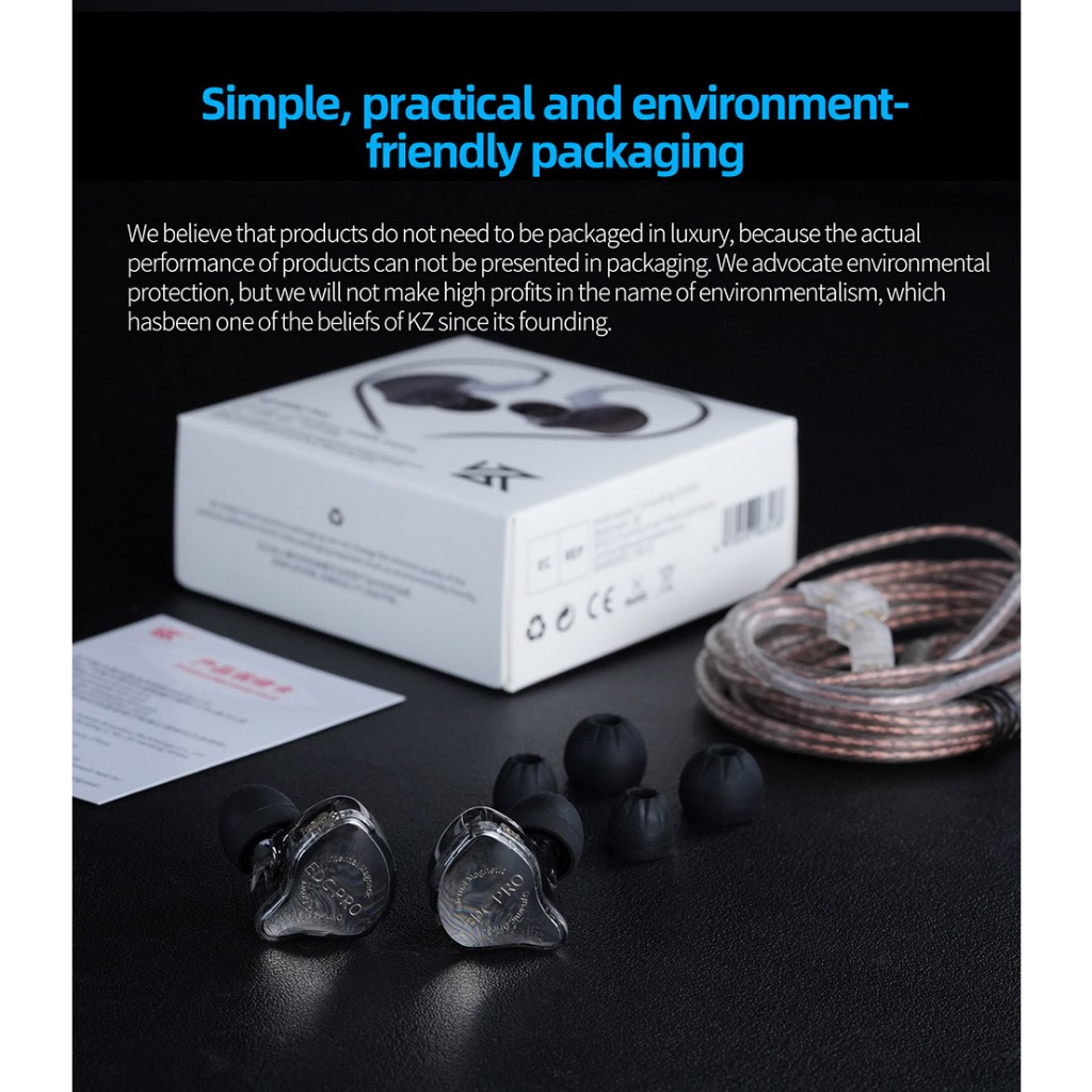 Kz EDC PRO HIFI หูฟังหูฟังเบสหูฟังชนิดใส่ในหูหูฟังกีฬาเสียงรบกวน Cancelling HIFI ชุดหูฟัง EDC PRO หูฟัง trn v80