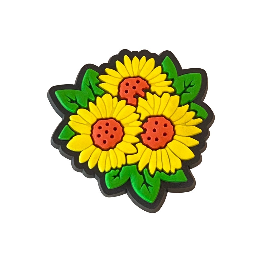 ร้อนน่ารัก Jibbitz 1 ชิ้นดอกทานตะวันพืช Crocs charms การ์ตูน Pin รองเท้าอุปกรณ์เสริมตกแต่งรองเท้าแตะรองเท้าแตะหัวเข็มขัดเด็กผู้หญิงของขวัญ
