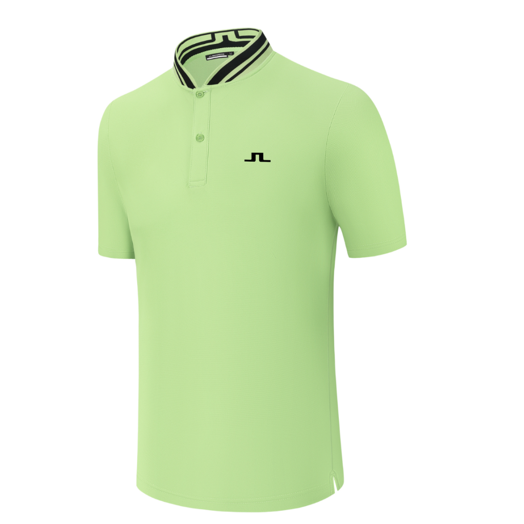 J.lindeberg Golf Half-Sleeved เสื้อยืดผู้ชายฤดูร้อนสบายกีฬาเสื้อโปโลเสื้อผ้ากอล์ฟผู้ชาย Quick-Drying Jersey 2301 ราคา ถูกที่สุด ดีลบีเคเค แกลเลอรีภาพที่ 4