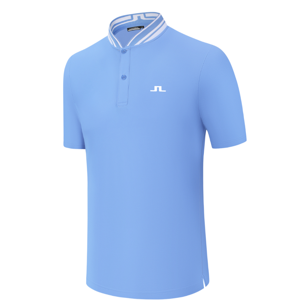J.lindeberg Golf Half-Sleeved เสื้อยืดผู้ชายฤดูร้อนสบายกีฬาเสื้อโปโลเสื้อผ้ากอล์ฟผู้ชาย Quick-Drying Jersey 2301 ราคา ถูกที่สุด ดีลบีเคเค แกลเลอรีภาพที่ 5