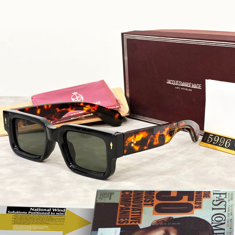 แว่นตากันแดดหรูหรา ไม่จํากัดเพศ กรอบหนาสแควร์ดวงอาทิตย์แว่นตาผู้หญิงป้องกันรังสียูวีเฉดสีสีดําสําหรับผู้ชาย