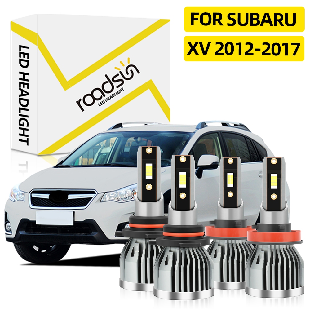 [Subaru] Xv 2012-2017 ไฟหน้ารถ LED หลอดไฟไฟสูงไฟหน้าหลอดไฟต่ํา 6000K สีขาว 12000LM Super Bright Lampu Depan Kereta
