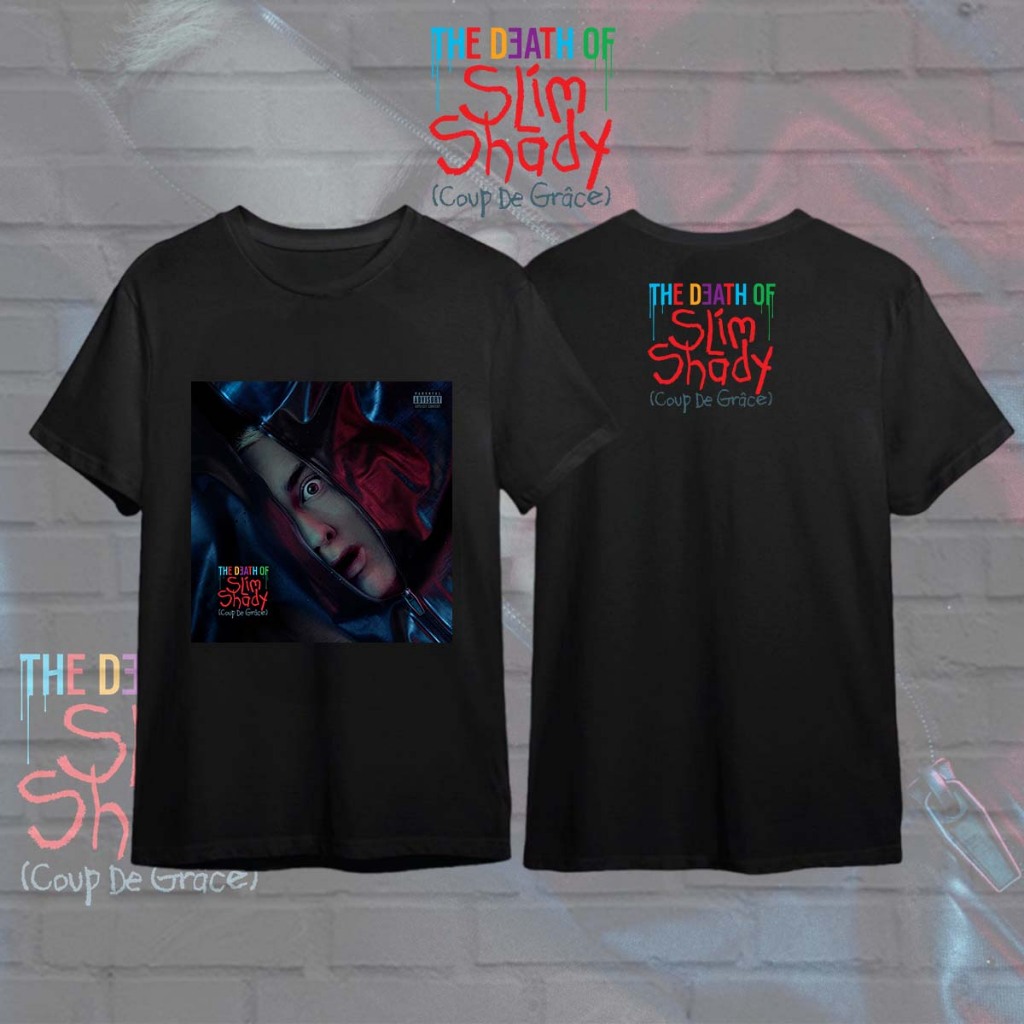 เสื้อ Eminem The Death of Slim Shady T-shirt ผ้าCotton 100% พร้อมส่ง ใส่ได้ ทั้ง ชาย ใส่สบาย ไม่หด