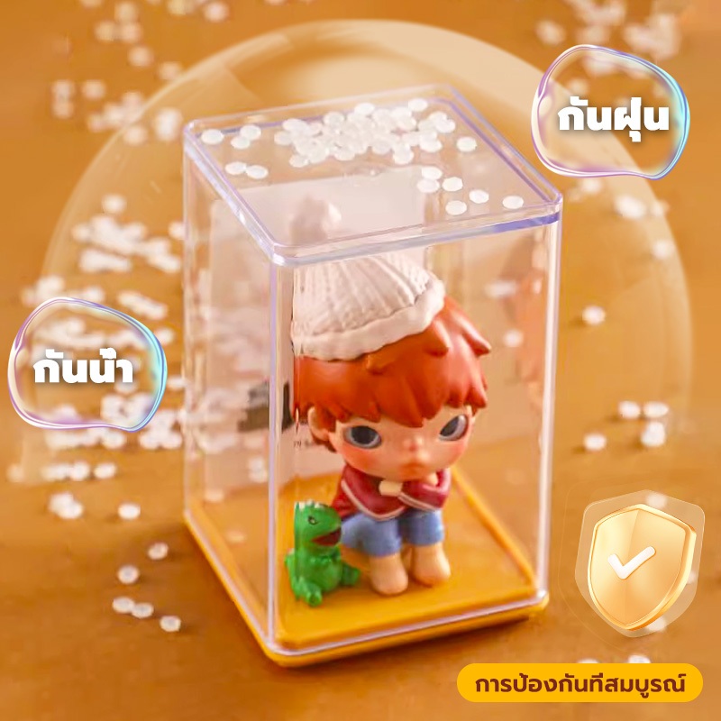 GREENIKA ตู้ใส่โมเดลอะคริลิกใส ใส่art toy popmart crybaby powerpuff molly skullpanda labubu model hirono กันน้ำ กันฝุ่น