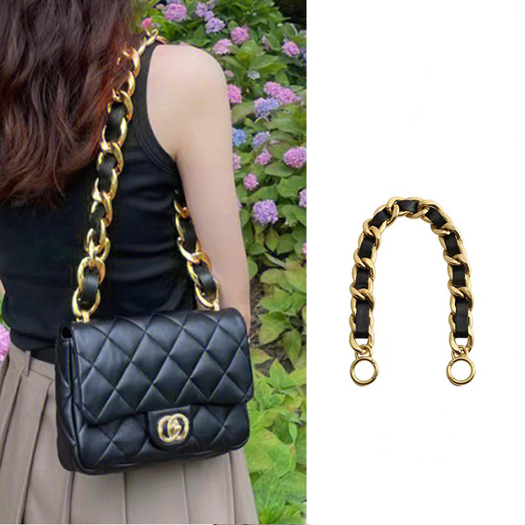 Chanel 22s โซ่หนา CF Square Fat mini Underarm Bag อุปกรณ์เสริมโซ่โลหะ ซื้อแยก
