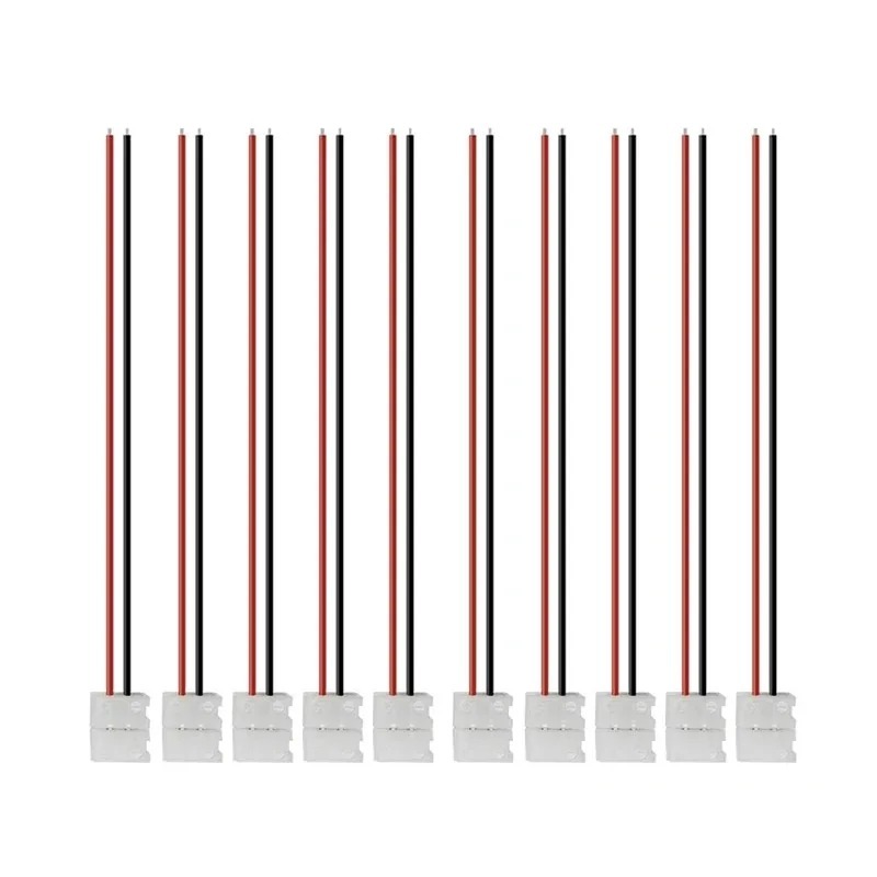 10 ชิ้น 2 ขา 8 มิลลิเมตร 10 มิลลิเมตร LED แถบไฟเชื่อมต่อ Splice คลิปสําหรับ SMD 3528 5050 5630 LED Strip โคมไฟไฟ Bar Conector ราคา ถูกที่สุด ดีลบีเคเค แกลเลอรีภาพที่ 7