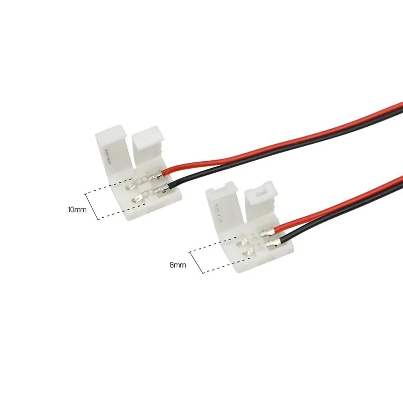 10 ชิ้น 2 ขา 8 มิลลิเมตร 10 มิลลิเมตร LED แถบไฟเชื่อมต่อ Splice คลิปสําหรับ SMD 3528 5050 5630 LED Strip โคมไฟไฟ Bar Conector ราคา ถูกที่สุด ดีลบีเคเค แกลเลอรีภาพที่ 2