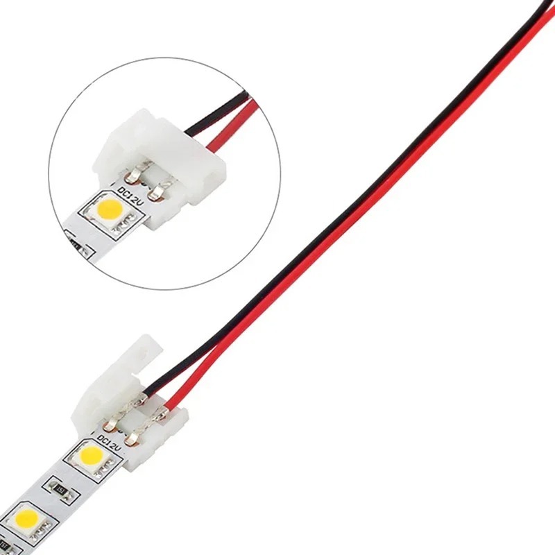 10 ชิ้น 2 ขา 8 มิลลิเมตร 10 มิลลิเมตร LED แถบไฟเชื่อมต่อ Splice คลิปสําหรับ SMD 3528 5050 5630 LED Strip โคมไฟไฟ Bar Conector ราคา ถูกที่สุด ดีลบีเคเค แกลเลอรีภาพที่ 3