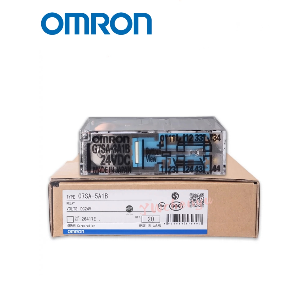 OMRON รีเลย์ความปลอดภัย  G7SA-2A2B 3A1B 4A2B 5A1B 3A3B 4A4B   DC24V  P7SA-10F-ND