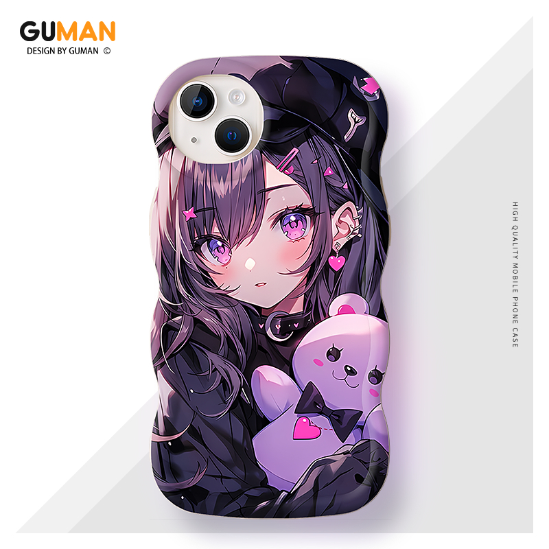 GUMAN Soft Silicone Cute Cartoon Anime Shockproof Phone Case Compatible for iPhone Case 17 15 14 13 