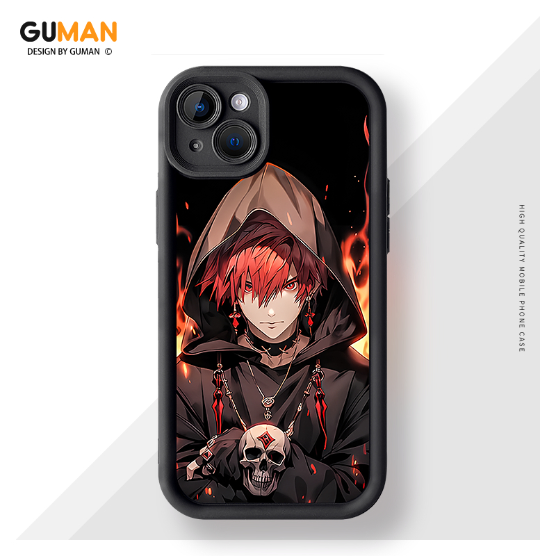 GUMAN Soft Silicone Cute Cartoon Anime Shockproof Phone Case Compatible for iPhone Case 16 15 14 13 