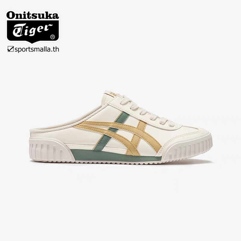 [ผลิตภัณฑ์ใหม่] Onitsuka MACHUATION SABOT Spring Summer Half Slippers รองเท้าลําลอง