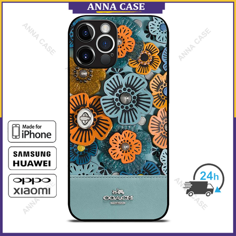 Coachh New York Blue Stoneเคสโทรศัพท์สําหรับiPhone 16 Pro Max / 15 Pro Max / 14 Pro Max / Samsung Galaxy Note 10 + / S22 / S24 Ultra Anti-Fallป้องกันกรณีปก