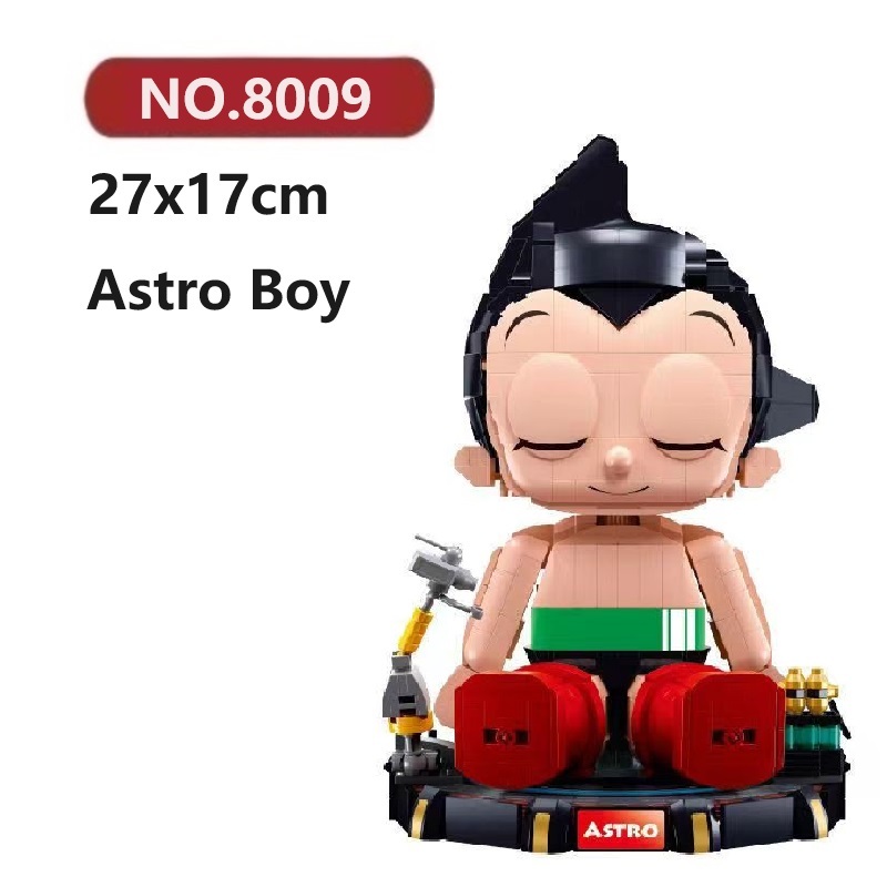 ✨แอสโทรบอย Astro Boy เข้ากันได้ตัวต่อเลโก้ 800±ชิ้น Playerid เลโก้ชุดของเล่น