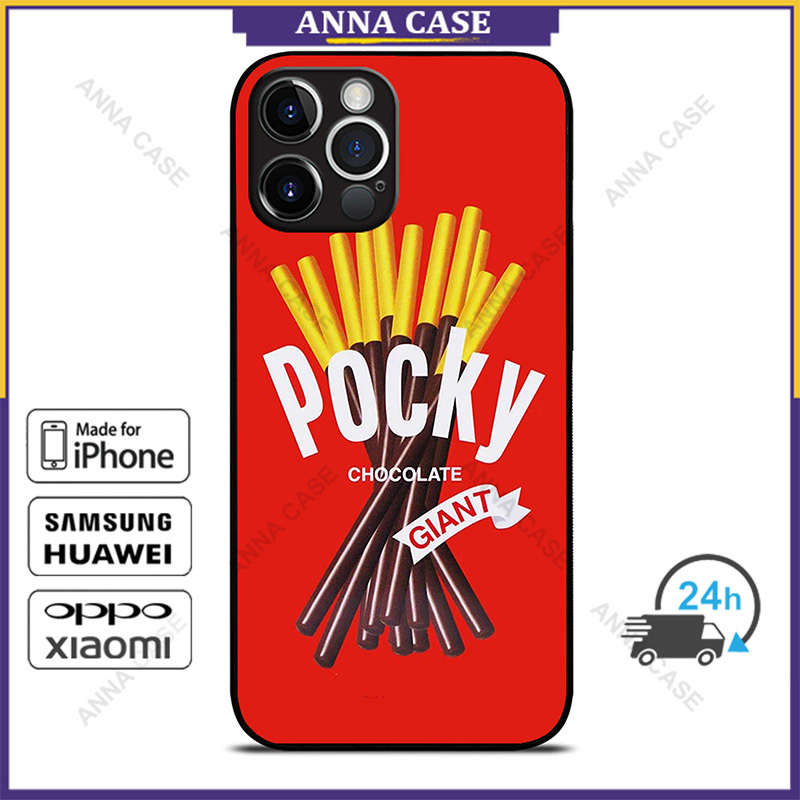 Glico Pocky เคสโทรศัพท์สําหรับ iPhone 16 Pro Max / iPhone 15 Pro Max / iPhone 14 Pro Max / Samsung Galaxy Note10 Plus / S23 Ultra เคสป้องกัน