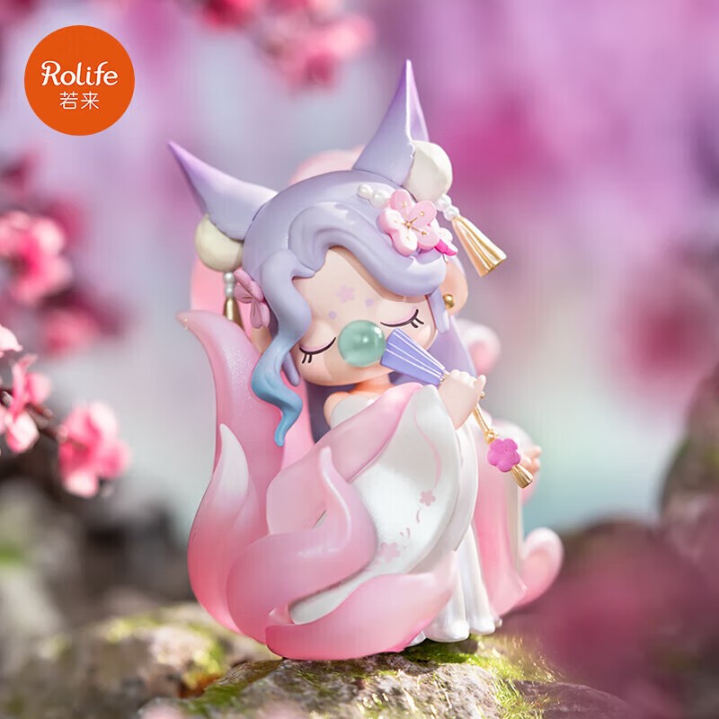 Nanci Nanci Oriental Lingrui Series กล่องปริศนายืนยันจิ้งจอกเก้าหางของแท้ Ruolai รูปสไตล์จีนโบราณตกแต่งของขวัญสาวของขวัญวันเกิด