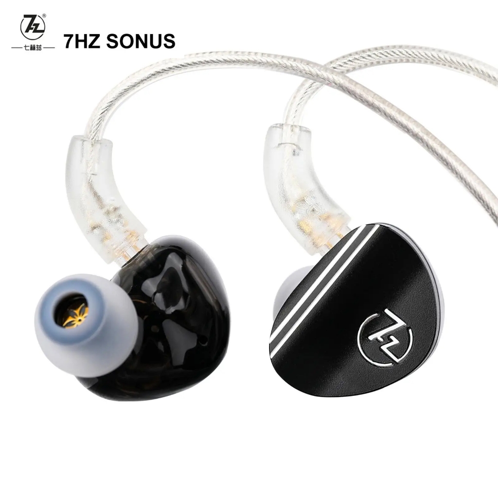 7hz Sonus 1DD + 1BA Hybrid IEM HiFi หูฟังชนิดใส่ในหูที่ถอดออกได้ High-end Silver-plated OCC สําหรับ 