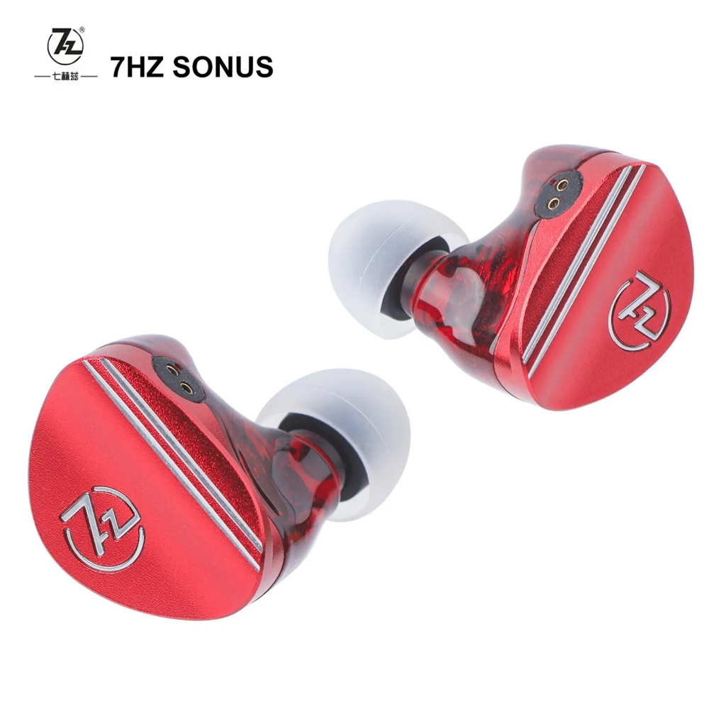 7HZ Sonus 1DD + 1BA Hybrid IEM HiFi หูฟังชนิดใส่ในหูที่ถอดออกได้ High-end Silver-plated OCC สําหรับ 