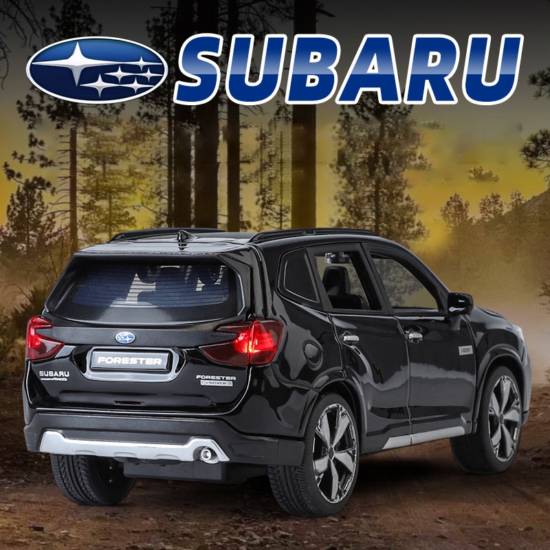 RUM1:30 Scale Subaru Foresterรถรุ่นLight & Sound EffectรถDiecastของเล่นสําหรับเด็กวันเกิดของเล่นเด็กคอลเลกชันรถ