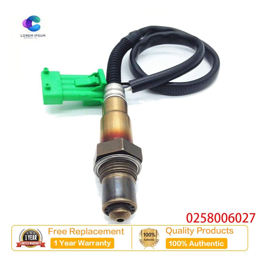 0258006027 O2 เซนเซอร์ออกซิเจน Fit สําหรับ Citroen Berlingo C2 C3 C4 C5 C6 C8 สําหรับ Peugeot 206 30
