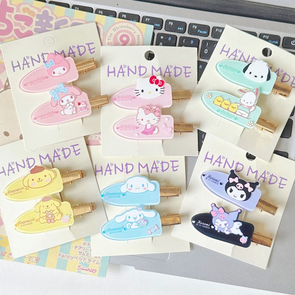 ซื้อ SANRIO น่ารักสไตล์กิ๊บการ์ตูน ซานริโอ ที่ไร้รอยต่อกิ๊บสําหรับสาวอารมณ์หวานสาวเรียบคลิปผมหัก ใบเรียกเก็บเงินเป็ด คลิปแฟชั่นอุปกรณ์ผม