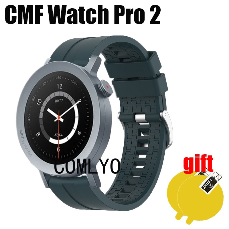 สําหรับ CMF Watch Pro 2 สายรัดเข็มขัด Smartwatch สร้อยข้อมือซิลิโคนฟิล์มป้องกันหน้าจอ