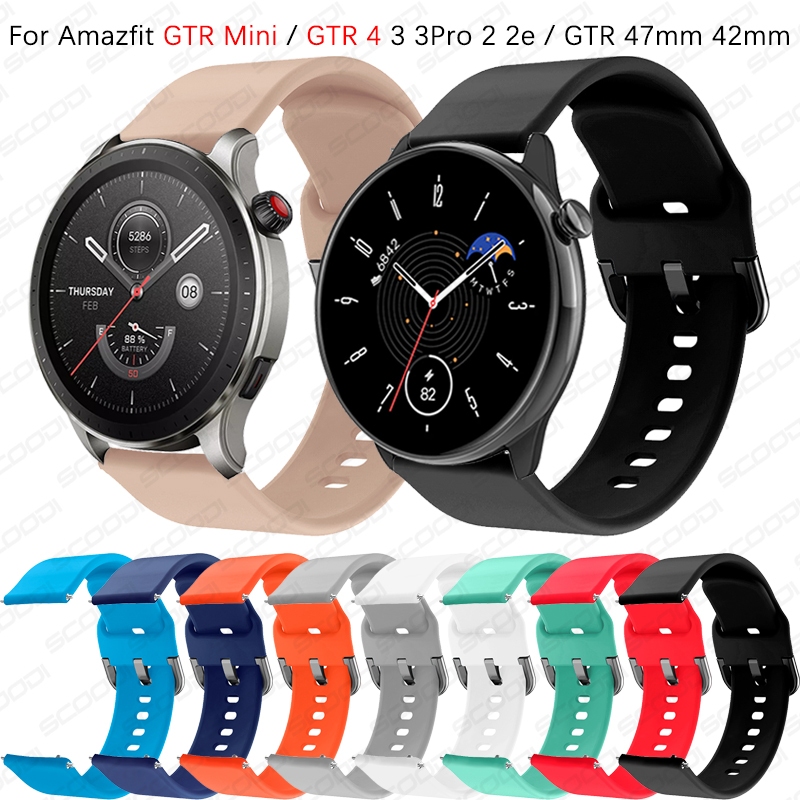 สายนาฬิกาซิลิโคนสําหรับ Huami Amazfit GTR Mini / GTR 4 / 3 / 3 Pro / 2 / 2e / GTR 47 มม. 42 มม.