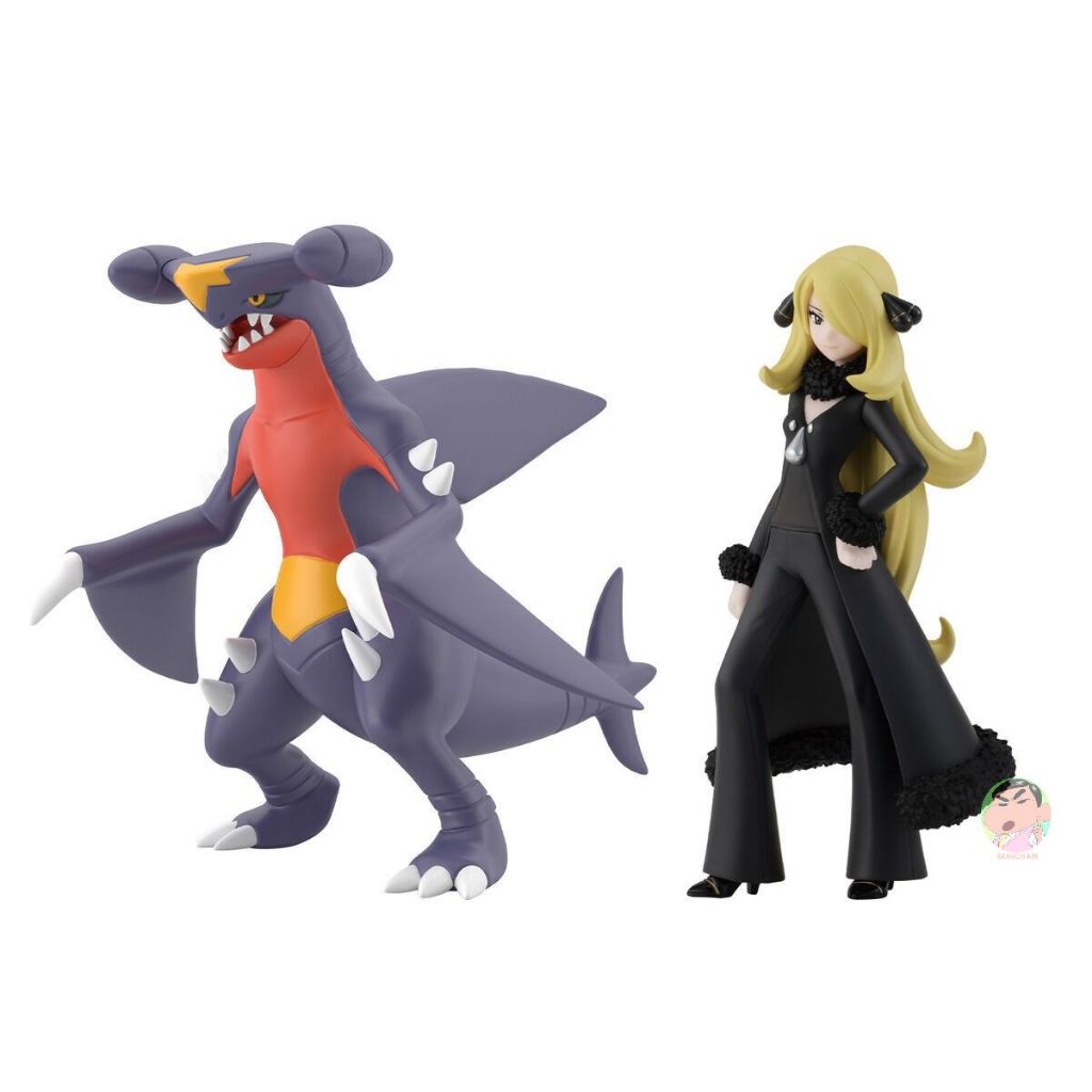 Bandai Shokugan POKEMON SCALE WORLD SINNOH REGION CYNTHIA & GARCHOMP
