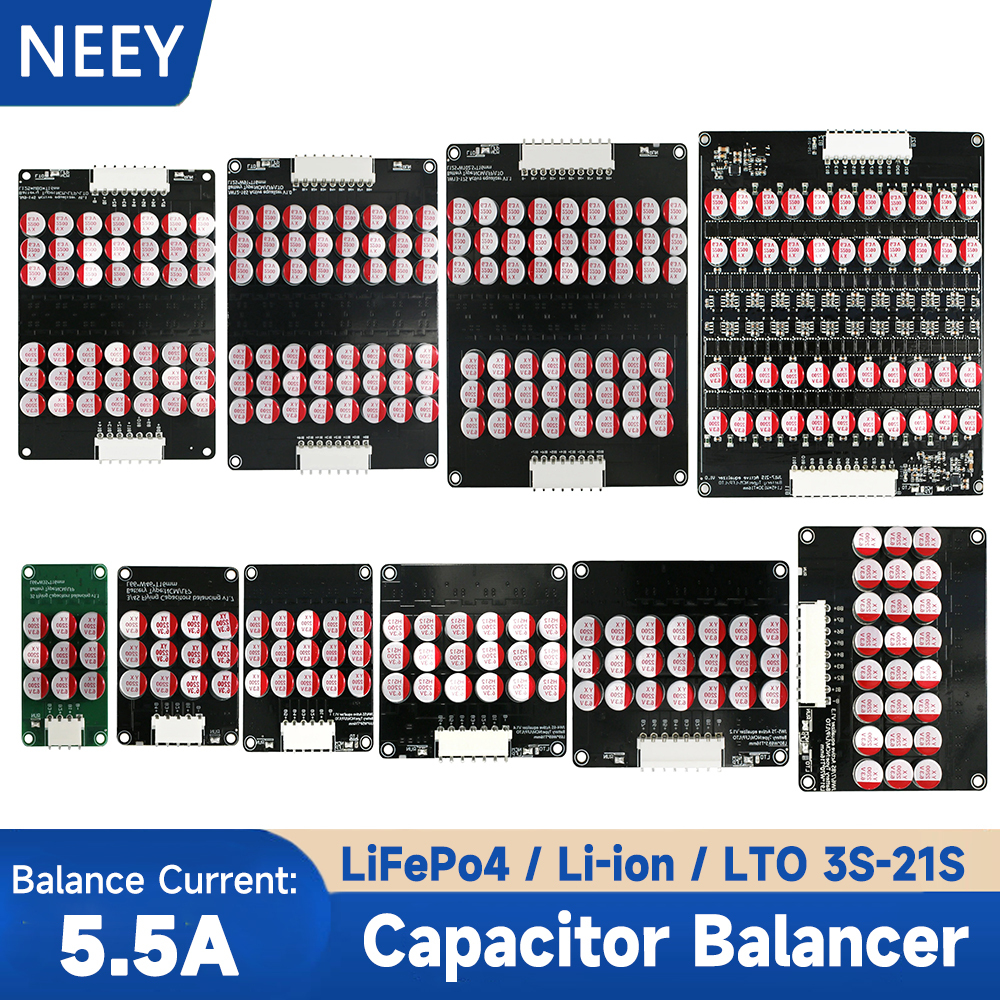 NEEY Smart Active Balancer Capacitor Equalizer 5A Balance Current 2S~21S LiFePo4 Li-ion LTO Battery