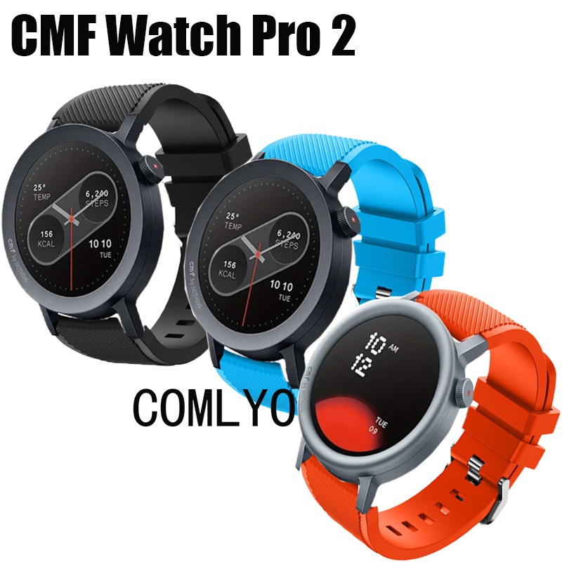 สําหรับ CMF Watch Pro 2 สมาร์ทสายนาฬิกาผู้หญิงผู้ชายซิลิโคนเปลี่ยนสร้อยข้อมือเข็มขัดป้องกันหน้าจอฟิล์ม