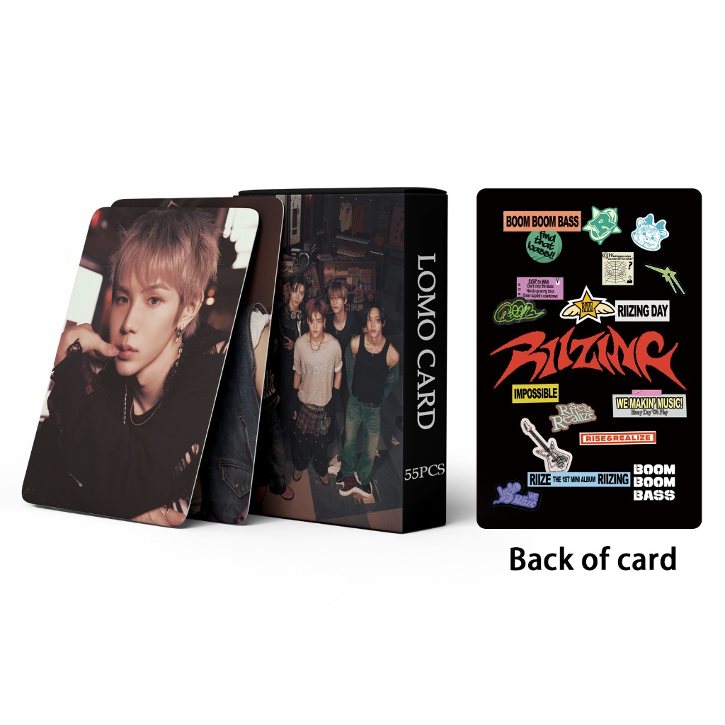 55 ชิ้น/กล่อง RIZE Debut อัลบั้ม GET A GUITARS Photocards Lomo การ์ด SHOTARO EUNSEOK SUNCHAIN WONBIN