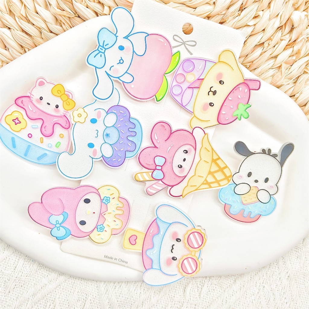 SANRIO กิ๊บติดผมลายการ์ตูนซานริโอน่ารักสําหรับผู้หญิง