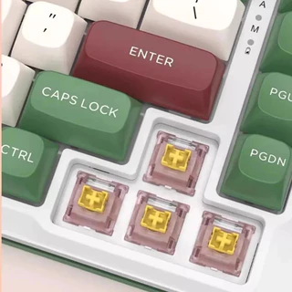 Outemu Silent Peach Switches V3 Silent Lemon V3 Customing Mechanical Keyboard Linear Switch Factory Prelubed 5pin พร้อมคู่มือแสง ความรู้สึกที่มั่นคงและเรียบเนียนมากขึ้น