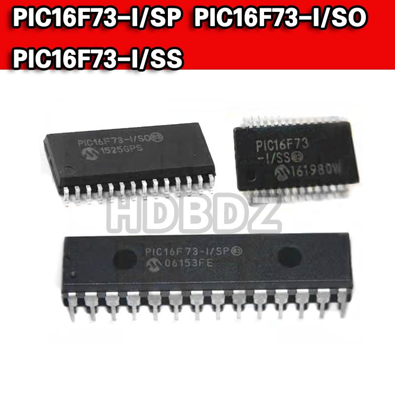 PIC16F73-I/SP PIC16F73-I/SO PIC16F73-I/SS ชิปไมโครโปรเซสเซอร์ IC MCU PIC16F73