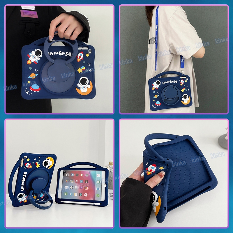 สําหรับHuawei MatePad SE 11 นิ้ว 2024 MatePad 11 2021 2023 MatePad Air 11.5 MatePad 11.5S 11.5 นิ้วกรณีพร้อมขาตั้งกันกระแทกเด็กน่ารักการ์ตูนยูนิคอร์นปลอกกันกระแทก - รูปที่ 6