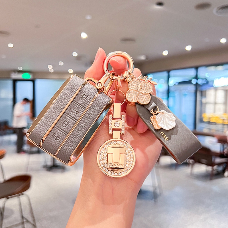 เคสรีโมตกุญแจรถยนต์ tpu สําหรับ Great Wall GWM WEY TANK 300 500 Tank300 Tank500 2021 ของแต่งรถยนต์ พ